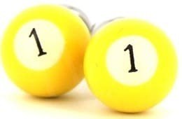 Yellow Billiard Ball Cufflinks 1