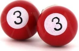 Red Billiard Ball Cufflinks 3