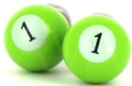 Green Billiard Ball Cufflinks 1