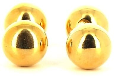 Golden Ball Cufflinks