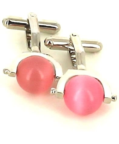 Pink Sphere Cufflinks