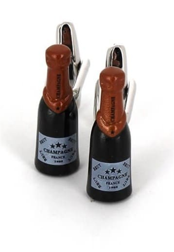 Champagne Bottle Cufflinks