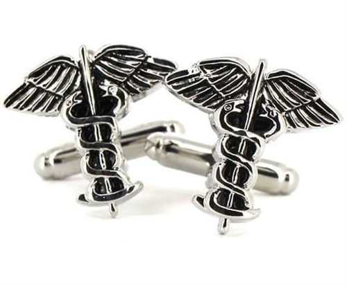 Caduceus Cufflinks