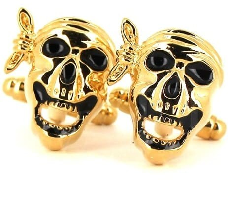 Golden Skull Cufflinks