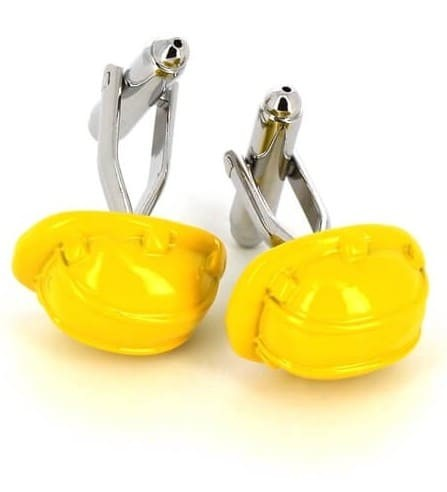 Construction Helmet Cufflinks