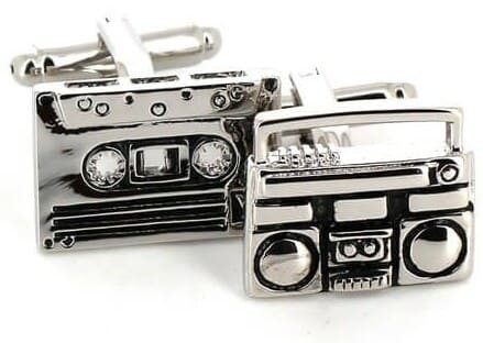 Cassette and Boombox Cufflinks