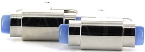 Cylindrical Blue Cufflinks III