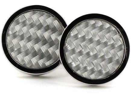 Grey Circular Cufflinks