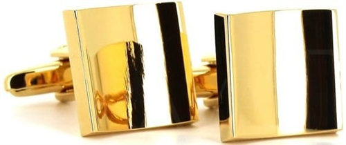 Concave Gold Cufflinks