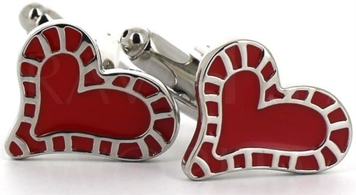 Red Heart Cufflinks