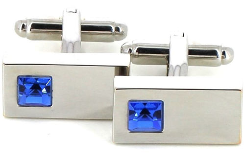 Blue Crystal Cufflinks