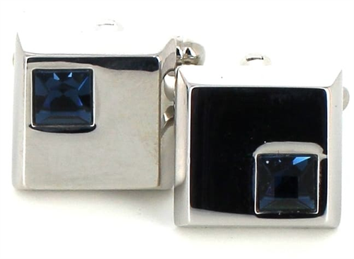Blue Crystal Cufflinks