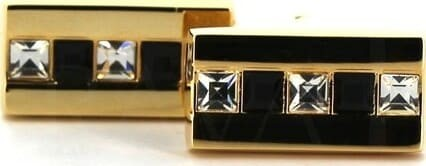 Golden Crystal Cufflinks II