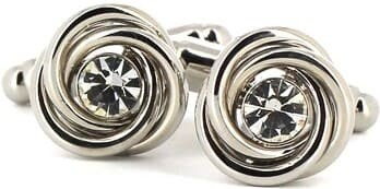 Linked Crystal Cufflinks