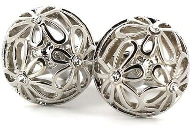 Floral Crystal Cufflinks