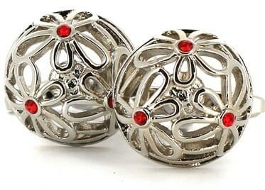 Floral Crystal Cufflinks II