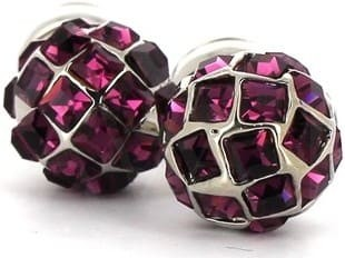 Lilac Crystal Cufflinks
