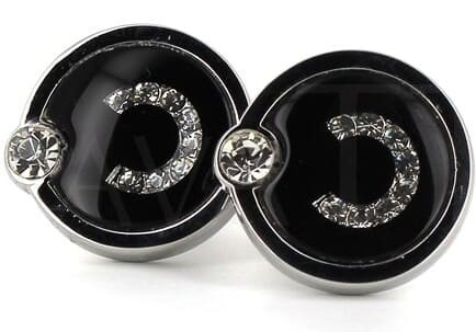 Black Crystal Cufflinks