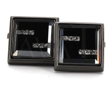 Black Crystal Cufflinks II