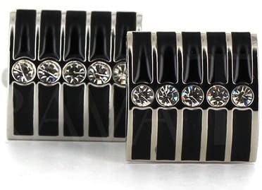 Black Crystal Cufflinks III