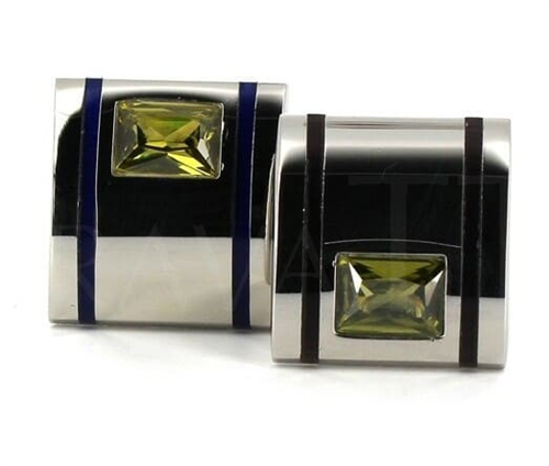 Rectangular Crystal Cufflinks II