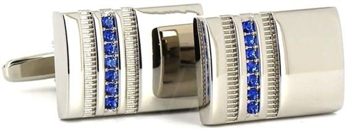 Rectangular Crystal Cufflinks III