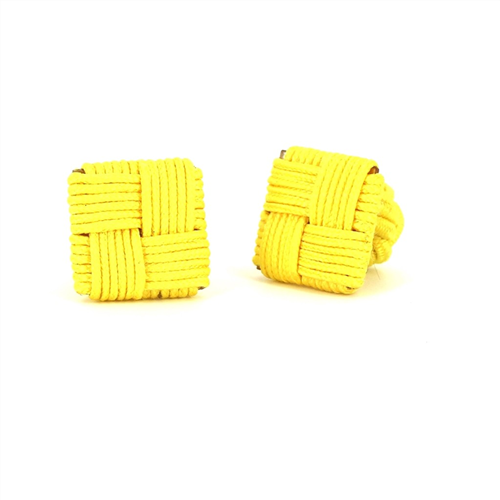 Yellow Square Cufflinks