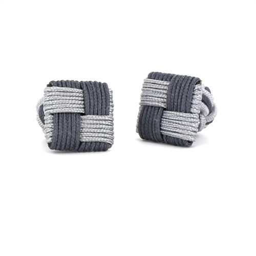 Light and Dark Grey Square Cufflinks