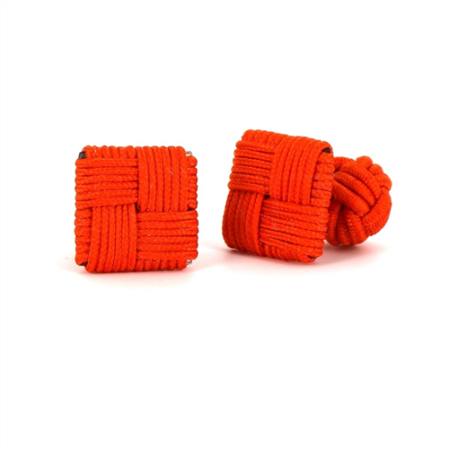 Orange Square Cufflinks