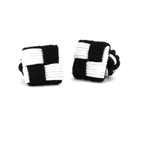 Black and White Square Cufflinks