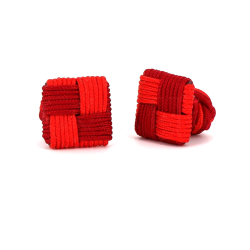 Scarlet and Carmine Red Square Cufflinks