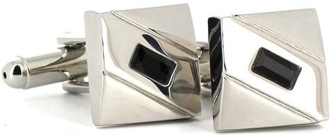 Square Cufflinks with Stones I