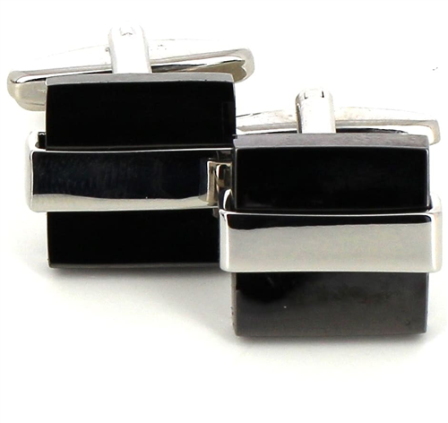 Grey Square Cufflinks