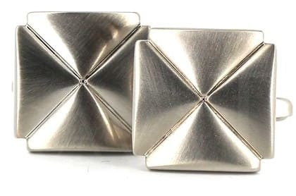 Diagonal Line Square Cufflinks