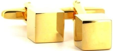Golden Cube Cufflinks