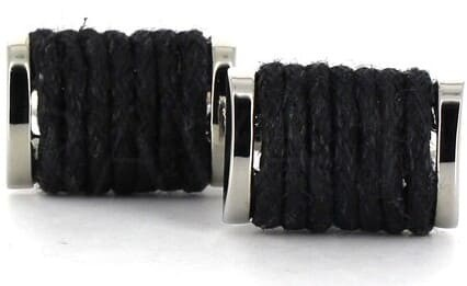 Black Rope Cufflinks