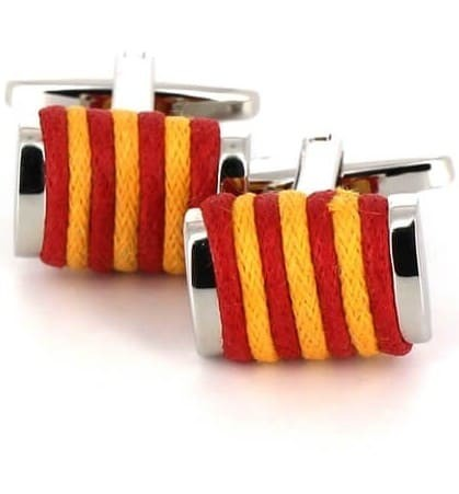 Red and Yellow Rope Cufflinks