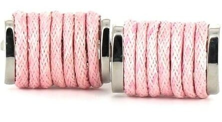 Pink Rope Cufflinks