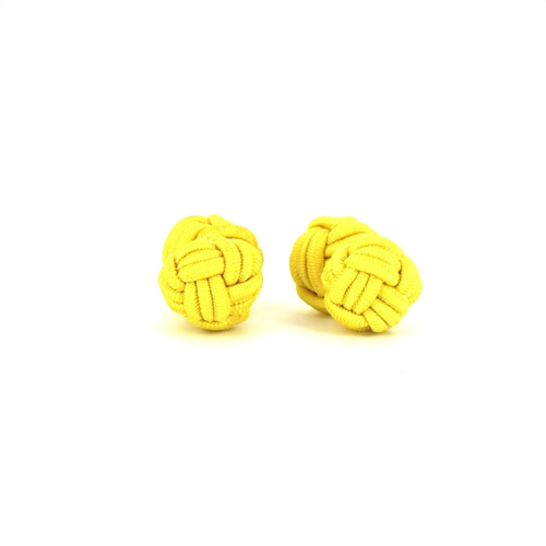 Yellow Double Ball Cufflinks