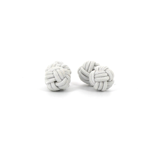 White Double Ball Cufflinks