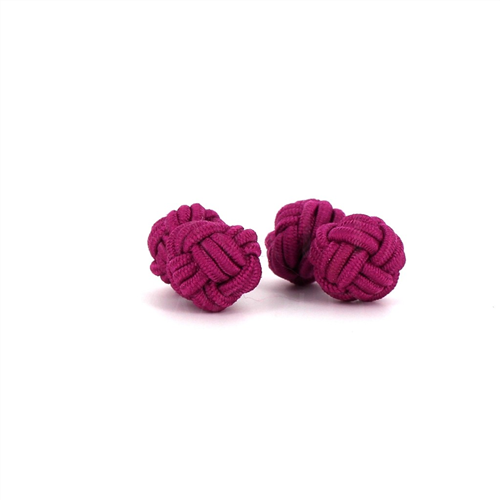 Fuchsia Double Ball Cufflinks