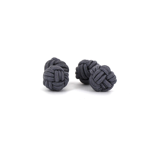 Dark Grey Double Ball Cufflinks