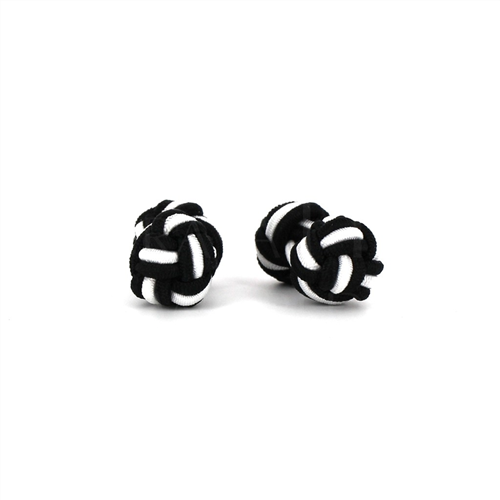 Black and White Double Ball Cufflinks