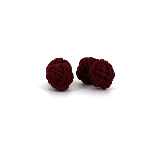 Burgundy Double Ball Cufflinks