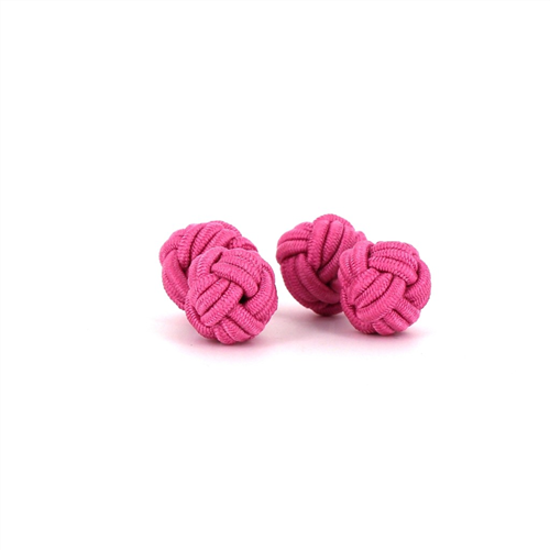 Intense Pink Double Ball Cufflinks