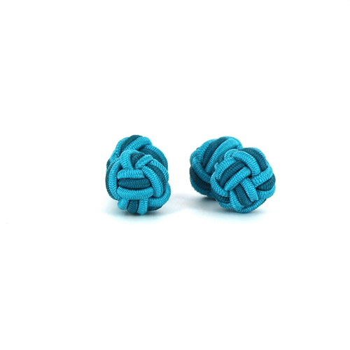 Turquoise and Emerald Double Ball Cufflinks