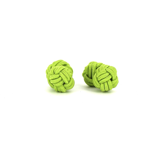 Lime Green Double Ball Cufflinks