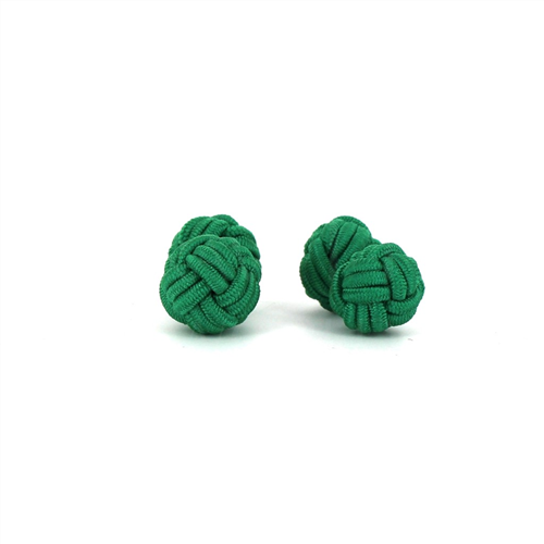 Dark Green Double Ball Cufflinks