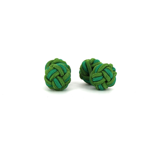 Forest and Dark Green Double Ball Cufflinks