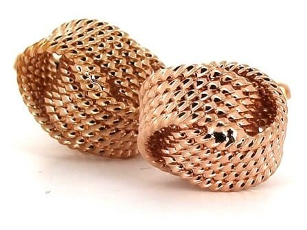 Copper Double Knot Cufflinks